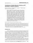 Research paper thumbnail of Contribution of Soluble Minerals in Biochar to Pb2+ Adsorption in Aqueous Solutions