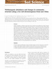 Research paper thumbnail of Methanogenic abundance and changes in community structure along a rice soil chronosequence from east China