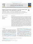 Research paper thumbnail of Changes in nutrient uptake and utilization by rice under simulated climate change conditions: A 2-year experiment in a paddy field