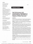 Gait Performance with Compensatory Adaptations in Stroke Patients with Different Degrees of Motor Recovery Cover Page