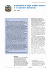 A comparison of slope stability analyses in two and three dimensions Cover Page