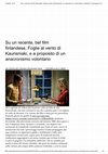 Research paper thumbnail of Su un recente, bel film finlandese, Foglie al vento di Kaurismaki, e a proposito di un anacronismo volontario