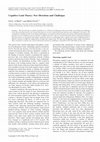 Research paper thumbnail of Cognitive Load Theory: New Directions and Challenges