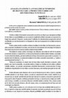 Research paper thumbnail of ANALIZA STATISTICĂ A EVOLUŢIEI ŞI TENDINŢEI DE DEZVOLTARE A PRODUCŢIEI FABRICATE DIN INDUSTRIA TUTUNULUI