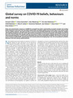 Global survey on COVID-19 beliefs, behaviours and norms Cover Page