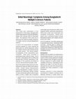 Research paper thumbnail of Initial Neurologic Symptoms Among Bangladeshi Multiple Sclerosis Patients