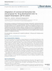 Research paper thumbnail of Adaptation of commercial biomarker kits and proposal for 'drug development kits' to support bioanalysis: call for action