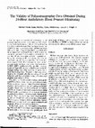 Research paper thumbnail of The Validity of Polysomnographic Data Obtained During 24-Hour Ambulatory Blood Pressure Monitoring