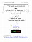 The Meta-Meta-Science of Evolutionary Culturology - Part 4, Chapter 15 - Novels (Prose Fiction) Cover Page