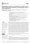 Research paper thumbnail of Medical Interpreting Services for Refugees in Canada: Current State of Practice and Considerations in Promoting this Essential Human Right for All