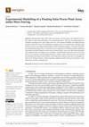 Experimental Modelling of a Floating Solar Power Plant Array under Wave Forcing Cover Page