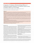 Comparative Evaluation of Remineralizing Efficacy of Nanohydroxyapatite Dentifrices on Artificial Carious Lesion in Primary Teeth: An In Vitro Study Cover Page