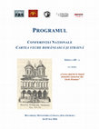 Programul final – Conferința Națională Cartea veche românească și străină, ediția a III-a, cu tema „Cartea tipărită în timpul domniilor fanariote din Țările Române”, București, Mănăstirea Comana (jud. Giurgiu), 24-25 mai 2024 Cover Page