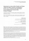 Importações em época Júlio-Cláudia em Olisipo. Análise de alguns contextos estratigráficos do séc. I d. C., a partir de uma intervenção nas Escadinhas das Portas do Mar (Lisboa, Portugal) Cover Page