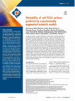 Research paper thumbnail of Wettability of soft PLGA surfaces predicted by experimentally augmented atomistic models