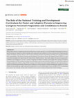 The Role of the National Training and Development Curriculum for Foster and Adoptive Parents in Improving Caregiver Perceived Preparation and Confidence to Parent Cover Page