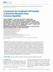 Research paper thumbnail of A Framework for Coordinated Self-Assembly of Networked Microgrids Using Consensus Algorithms