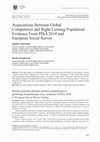 Research paper thumbnail of Associations Between Global Competence and Right-Leaning Population: Evidence From PISA 2018 and European Social Survey