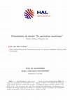 Présentation du dossier "Le spectateur numérique Cover Page