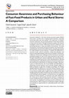 Research paper thumbnail of Consumer Awareness and Purchasing Behaviour of Fast-Food Products in Urban and Rural Stores: A Comparison