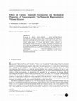 Research paper thumbnail of Effect of Carbon Nanotube Geometries on Mechanical Properties of Nanocomposite via Nanoscale Representative Volume Element