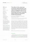 Research paper thumbnail of The effect of the online eye movement desensitization and reprocessing early intervention protocol (EMDR R-TEP) for the risk groups with post-traumatic stress symptoms during the COVID-19 pandemic