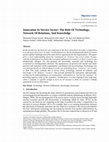 Research paper thumbnail of Article TextInnovation In Service Sector: The Role Of Technology, Network Of Relations, And Knowledge