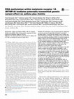 Research paper thumbnail of DNA methylation within melatonin receptor 1A (MTNR1A) mediates paternally transmitted genetic variant effect on asthma plus rhinitis