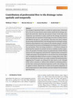 Contribution of preferential flow to tile drainage varies spatially and temporally Cover Page