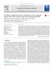 Research paper thumbnail of An adaptive neighborhood search metaheuristic for the integrated railway rapid transit network design and line planning problem