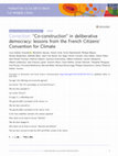 Research paper thumbnail of Correction: “Co-construction” in deliberative democracy: lessons from the French Citizens’ Convention for Climate