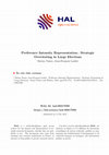 Research paper thumbnail of Preference intensity representation: strategic overstating in large elections