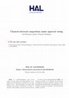 Research paper thumbnail of Classical Electoral Competition Under Approval Voting