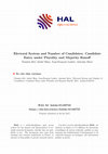 Research paper thumbnail of Electoral System and Number of Candidates: Candidate Entry Under Plurality and Majority Runoff