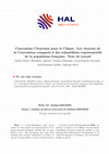 Research paper thumbnail of Convention Citoyenne pour le Climat : Les citoyens de la Convention comparés à des échantillons représentatifs de la population française. Note de travail