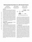 Research paper thumbnail of Retrieving Supporting Evidence for LLMs Generated Answers