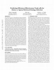 Research paper thumbnail of Predicting Efficiency/Effectiveness Trade-offs for Dense vs. Sparse Retrieval Strategy Selection