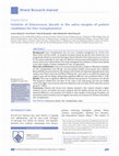 Research paper thumbnail of Isolation of Enterococcus faecalis in the saliva samples of patient candidates for liver transplantation