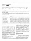 Antimicrobial activity and chemical composition of essential oil and hydrosol extract of Nepeta nepetella subsp. amethystina (Poir.) Briq. from Algeria Cover Page