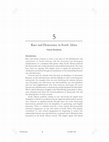 Research paper thumbnail of 5 Race and Democracy in South Africa