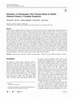 Research paper thumbnail of Estimation of Anthropogenic VOCs Emission Based on Volatile Chemical Products: A Canadian Perspective