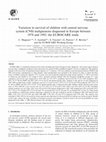 Variation in survival of children with central nervous system (CNS) malignancies diagnosed in Europe between 1978 and 1992 Cover Page