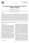 Gas Chromatography Olfactometry (GC/O) of Dairy Products Cover Page