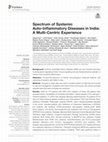 Spectrum of Systemic Auto-Inflammatory Diseases in India: A Multi-Centric Experience Cover Page