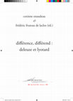 Deleuze et Lyotard - l'inhumain (2015) Cover Page