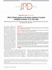 Effect of ferrule location on fracture resistance of crowned premolars Cover Page