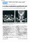 Research paper thumbnail of A midline mediastinal parathyroid cyst