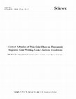 Contact Adhesion of Thin Gold Films on Elastomeric Supports: Cold Welding Under Ambient Conditions Cover Page