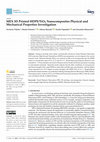 Research paper thumbnail of MEX 3D Printed HDPE/TiO2 Nanocomposites Physical and Mechanical Properties Investigation