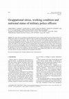 Occupational stress, working condition and nutritional status of military police officers Cover Page